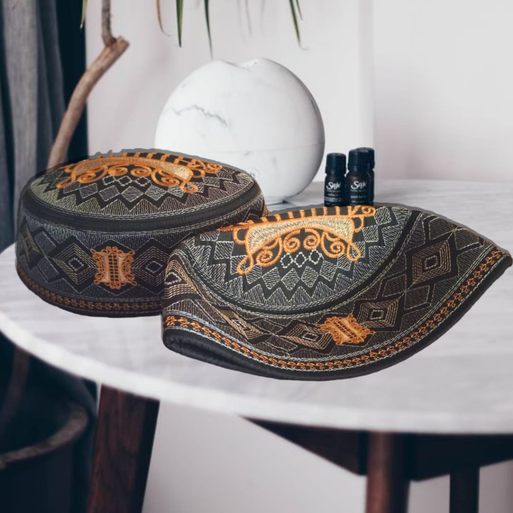 new deals peci kopyah terompah malaysia motif pintu aceh bordir