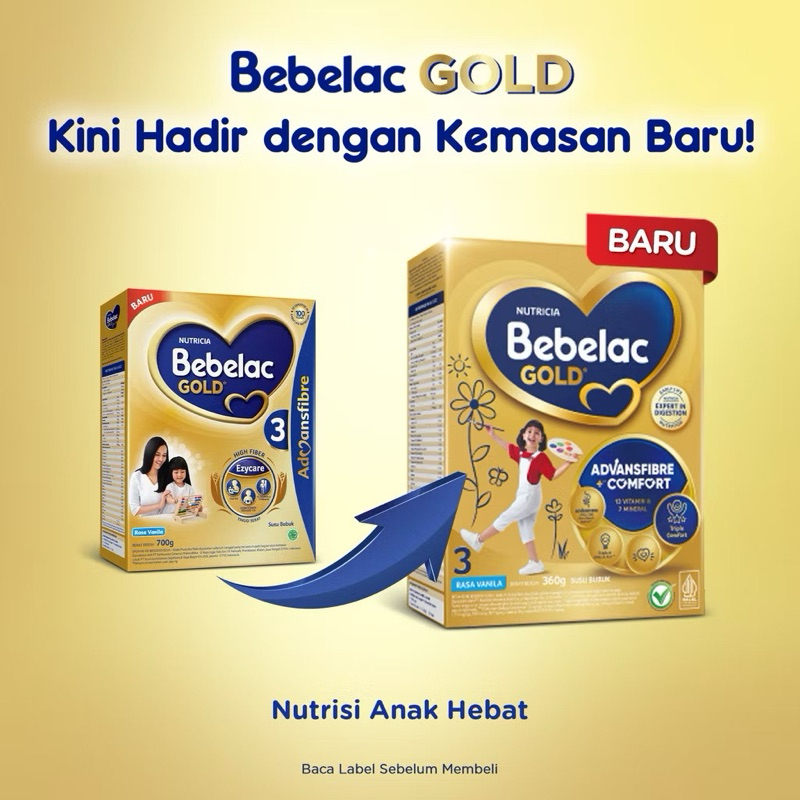 

BEBELAC GOLD 3 VANILA MADU 700G / EXP 2026 2027