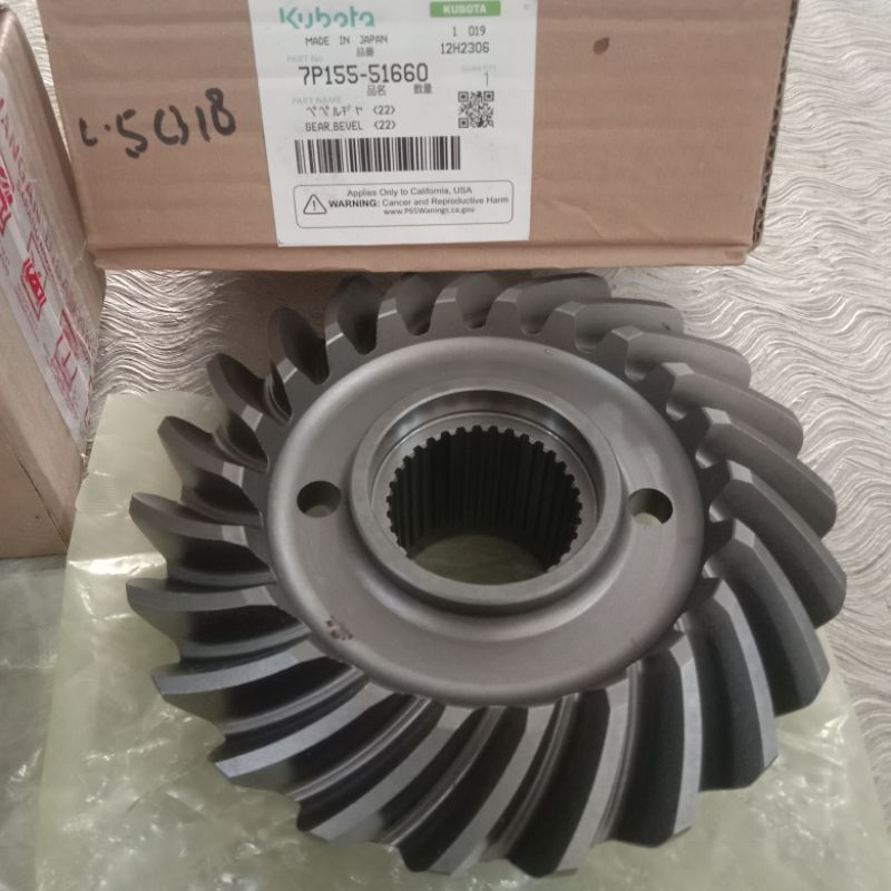 GEAR BOX GIGI BOULU BEVEL 22T KUBOTA L5018 7P155-51660 SPAREPART MESIN TRAKTOR TRUK TRUCK, PRODUCTS 