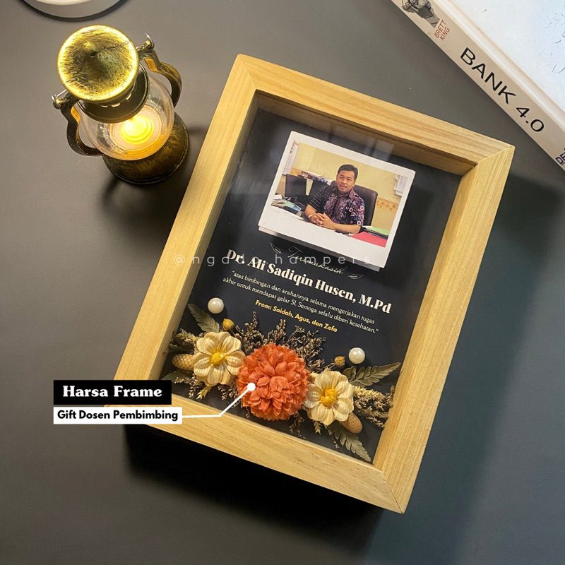 [Harsa Frame] Kado Dosen Pembimbing Guru Pemateri Farewell Perpisahan Kenang-Kenangan Personal Gift 