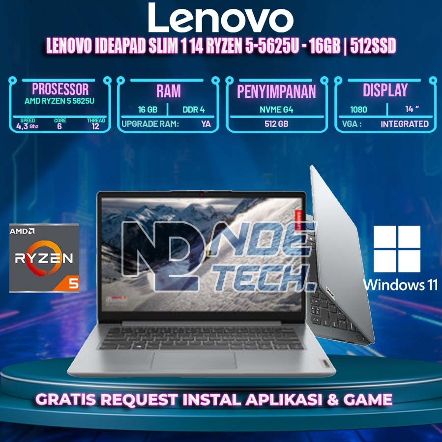 LENOVO IDEAPAD SLIM 1 14 RYZEN 5-5625U