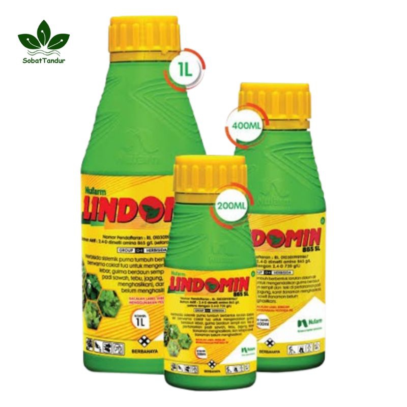 HERBISIDA LINDOMIN 865 SL 200ML NUFARM INDONESIA Dimetil Amina