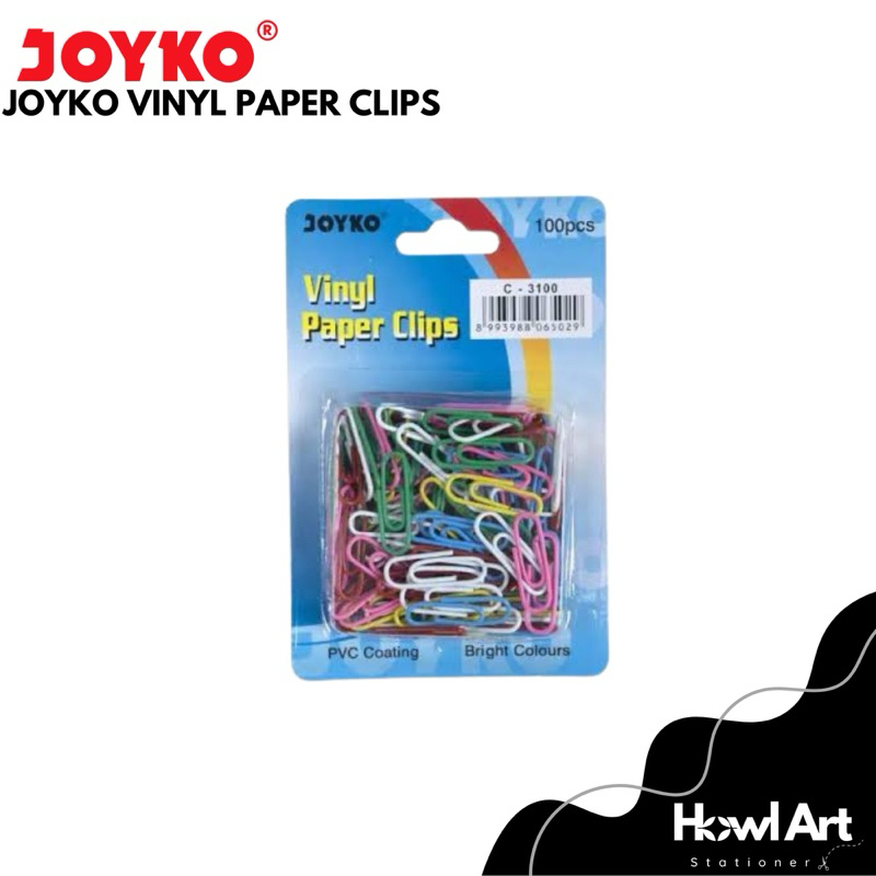 

JOYKO Vinyl Paper Clips C-3100 Isi 100pcs