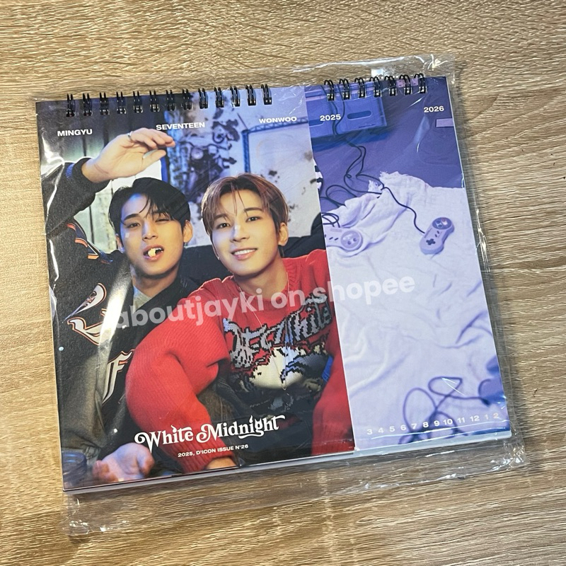 

[BACA DESKRIPSI] READY STOCK — DESK CALENDAR DICON MINGYU WONWOO MINWON WHITE MIDNIGHT 2025