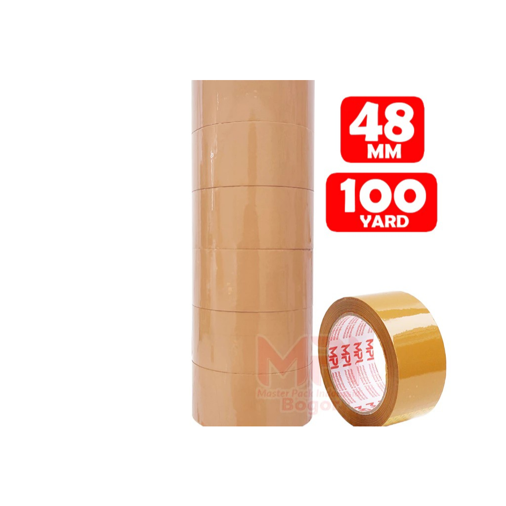 

Lakban Coklat Ukuran Panjang 48 mm Panjang 100 Yard Kualitas Bagus Dan Tidak Mudah Putus Merek MPI