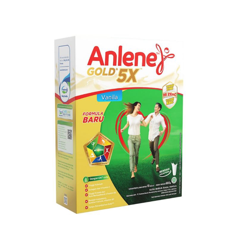 

Anlene Gold Plus 5X Original / Vanila / Cokelat 600gr