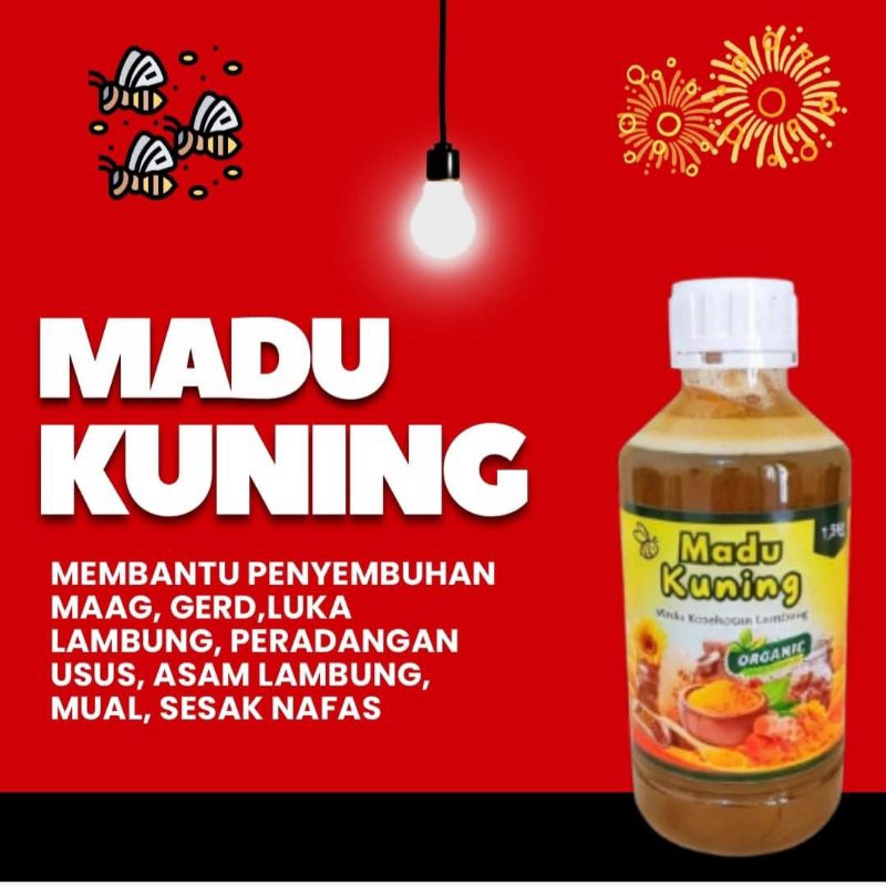 

[BISA COD] MADU KUNING TRAND HERBA 1,5 KG PLUS EKSTRAK KUNYIT DAN BEE POLLEN | MADU KESEHATAN LAMBUNG ORGANIC 1.500 GRAM | MADU KUNING SEHAT LAMBUNGTerbukti Ampuh Mengobati : Maag Kronis, Asam Lambung, Tukak Lambung, Sakit Ulu Hati, Mual Akibat Maag