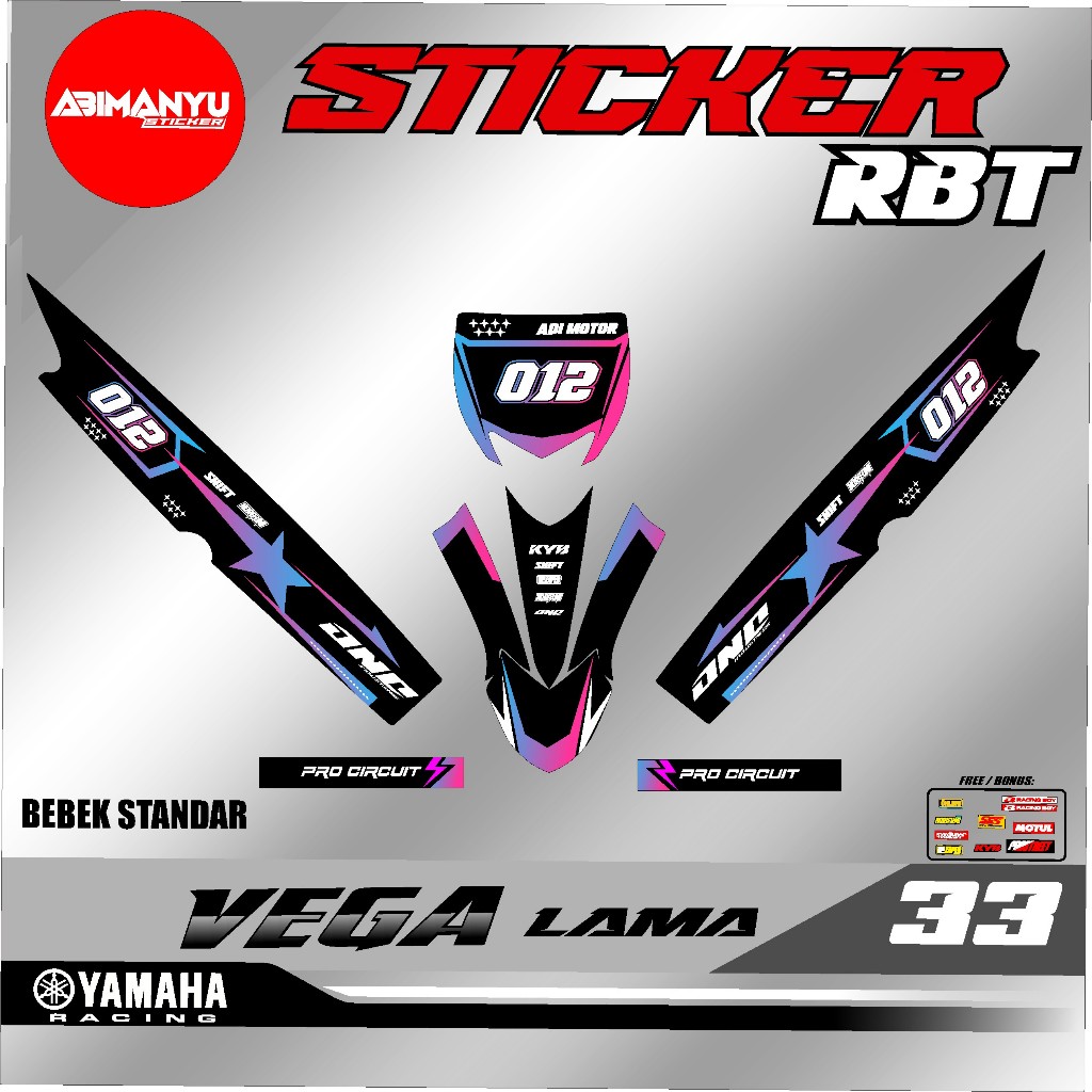 Sticker SETRIPING Semi Fullbody Rbt vega lama Rbt  Motor Trabas ABM/ Stiker Rbt vega lama