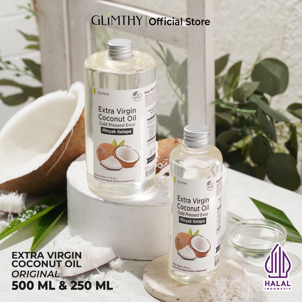 

Glimthy Minyak VCO Extra Virgin Coconut Oil Cold Pressed Organik Minyak Kelapa Alami