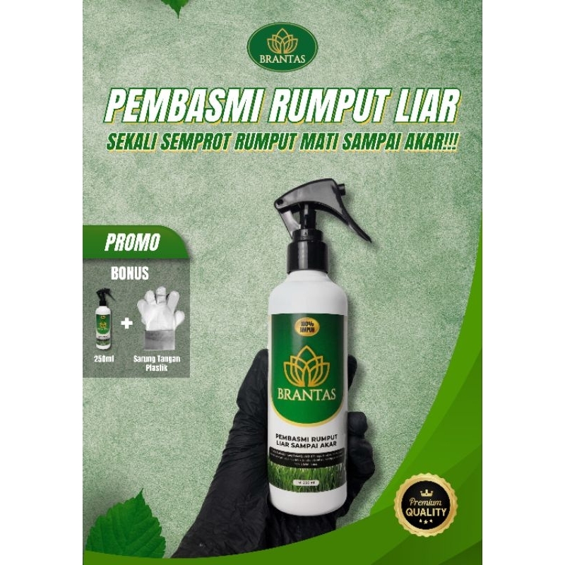 Brantas Semprot Pembasmi Rumput/Obat Pembasmi Rumput liar/Obat Rumput Mati Sampai Akar/Semprot Pemba