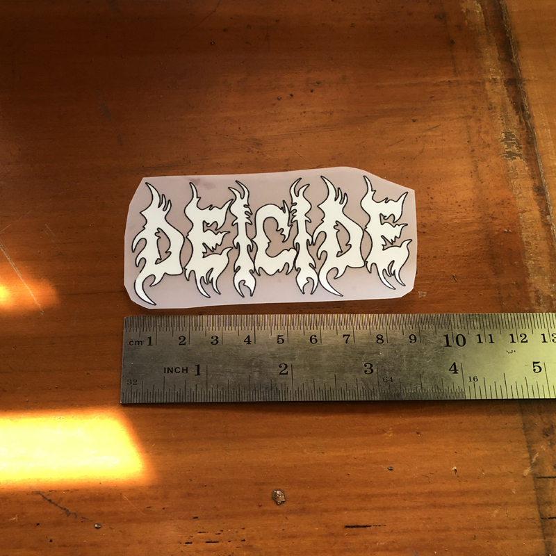 Sablon Deicide Band Logo | Sablon DTF | Sablon Kaos | Sablon Tshirt