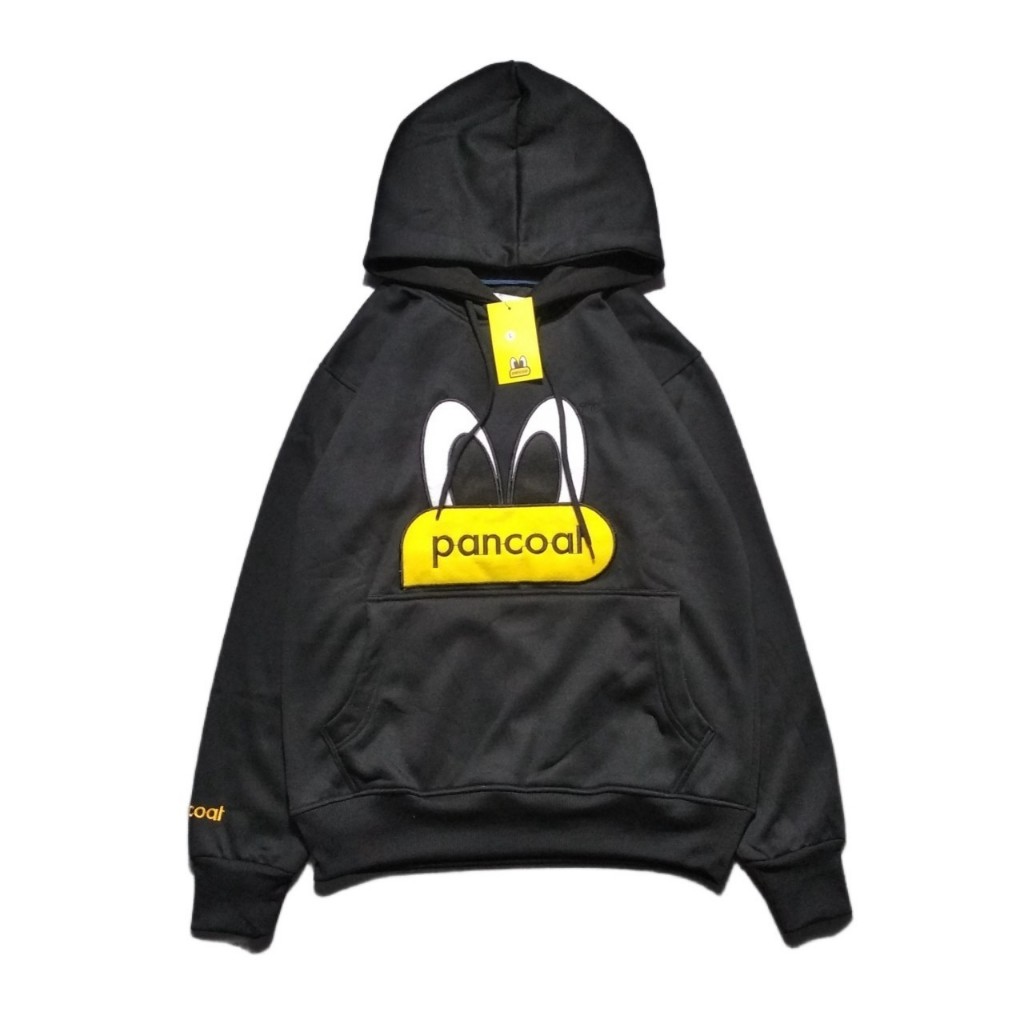 JAKET HOODIE SWEATER PANCOAT POP EYES DUCK BLACK