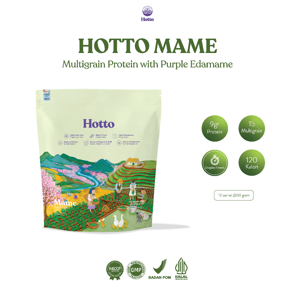

Hotto Purto Superfood Multigrain dengan Ubi Ungu - 7 Sachet