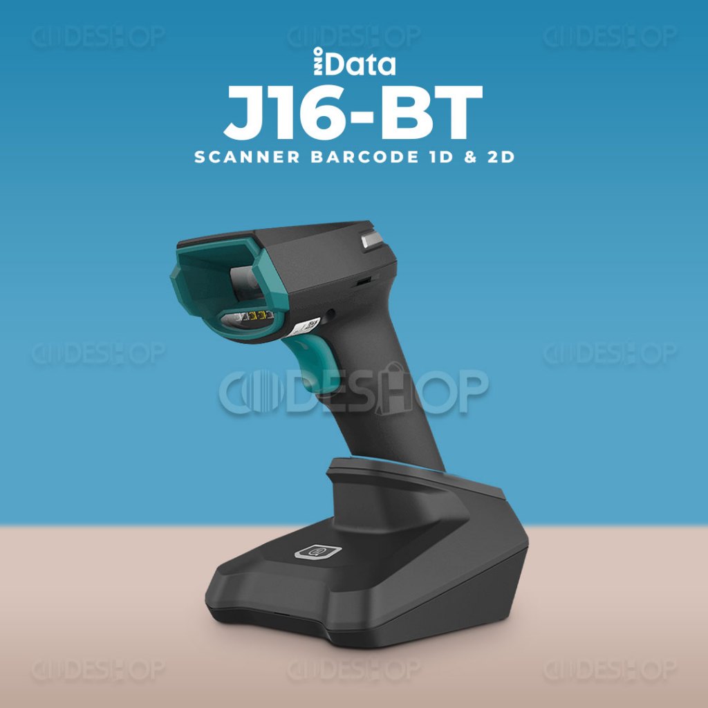 Scanner Barcode iData J16 Bluetooth Scan 2D QR Code Handheld