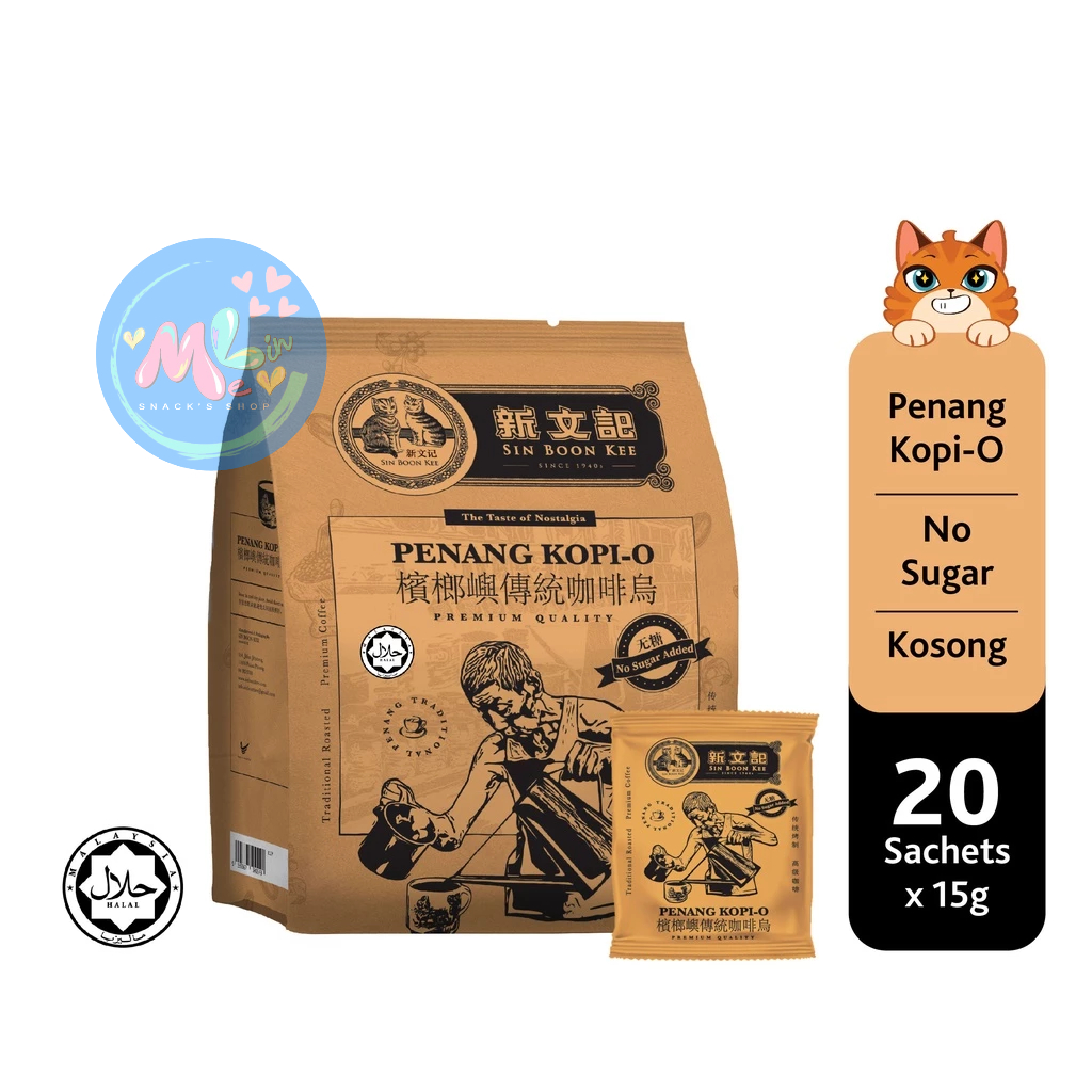 

Kopi boon kee kopi penang kopi o kopi tidak ada gula ( 15 g x 20 sache )