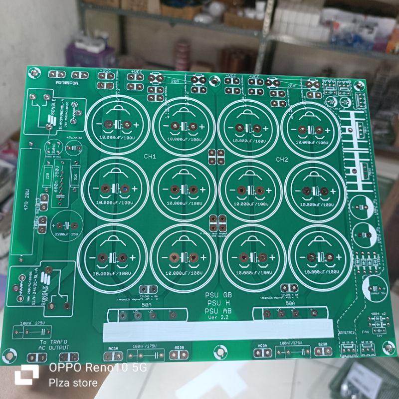 PCB PSU ISI 12 ELCO CLASS AB/H/GB PCB PSU ISI 12 ELCO UNTUK POWER AMPLIFIER