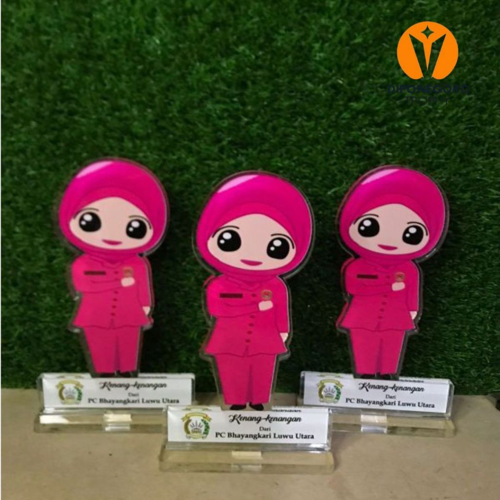 Plakat Akrilik Model Ibu Bhayangkari Custom