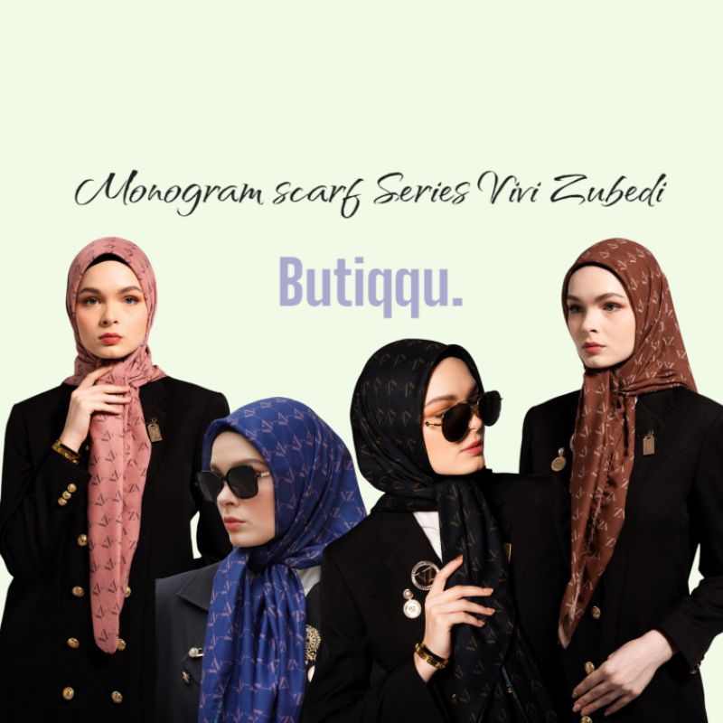 [New] VIVI ZUBEDI - Monogram scarf VZ