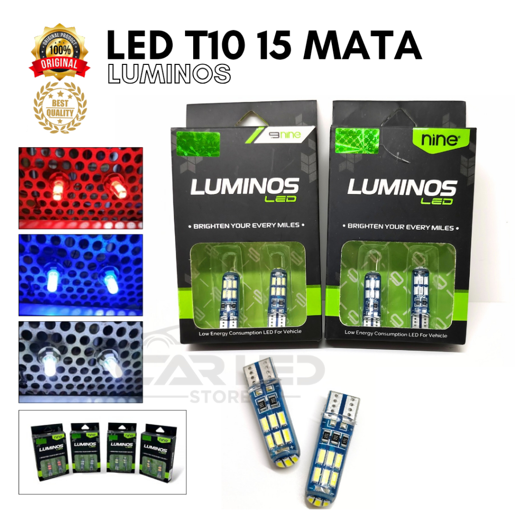 Lampu LED T10 Senja Sein 15 Titik Luminos Nine Jelly