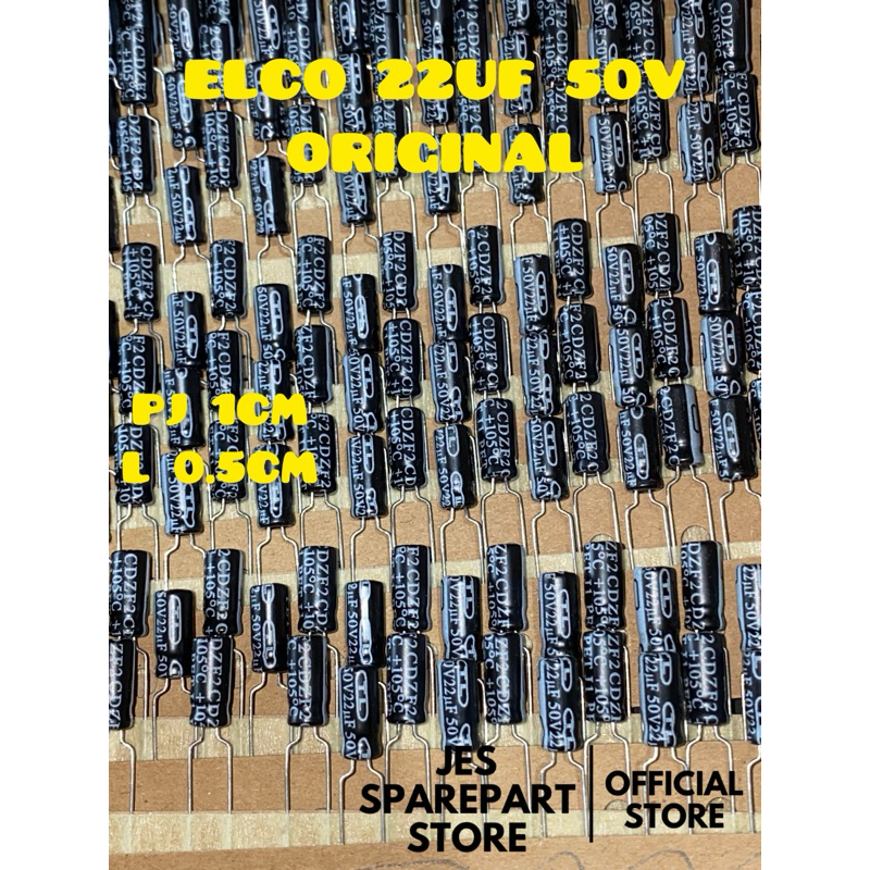 ELCO 22UF 50V ORIGINAL