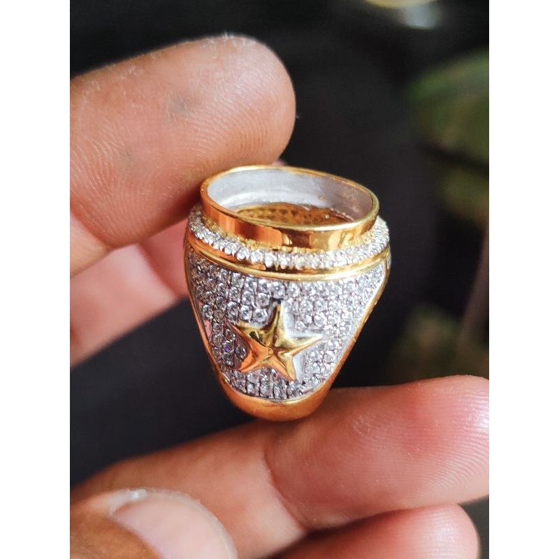 ring perak handmade microsetting