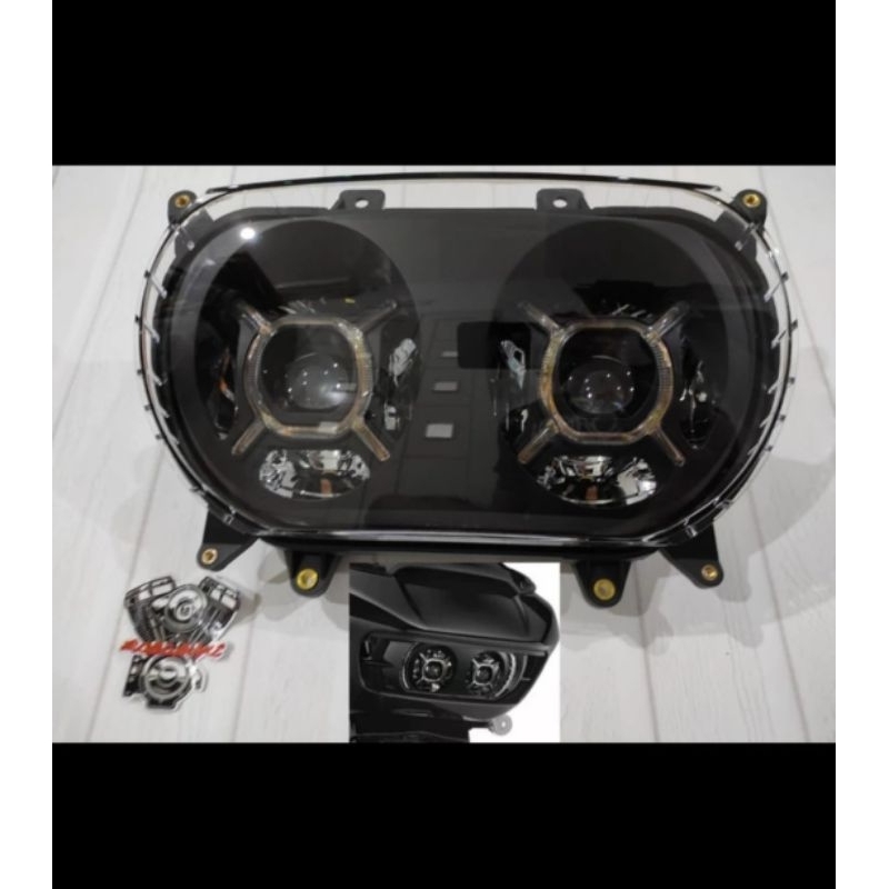 headlight harley road glide 2015 up daymaker road glide