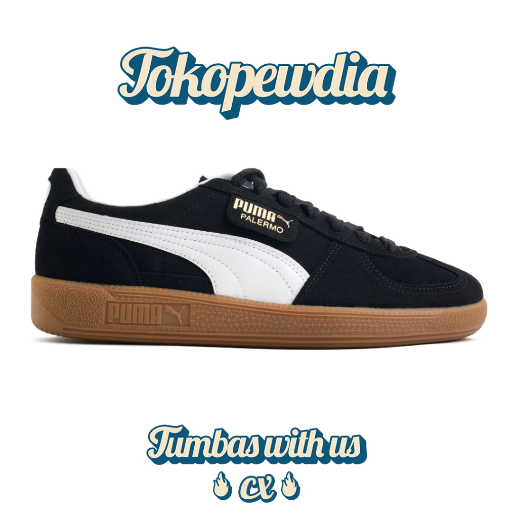 Puma Palermo Suede Black White Gum