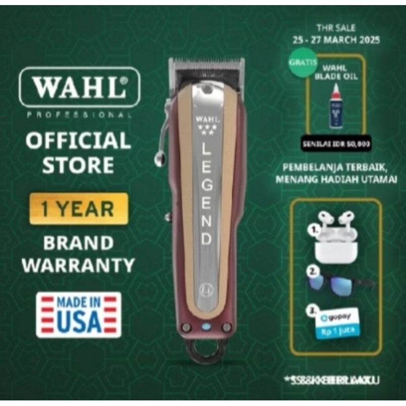 Wahl Legend Cordless made in USA (Bekas Mulus)