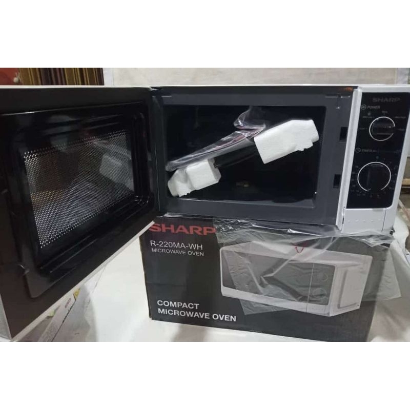 Oven SHARP Microwave 450 Watt Kapasitas 20 Liter Putih