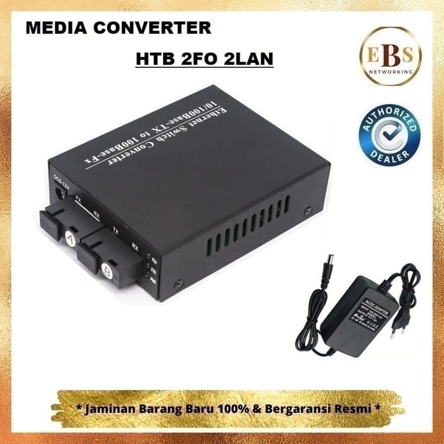Media Converter 2FO 2Lan HTB 2 FO 2 LAN 100 Mbps 2SC 2LAN 2F2E