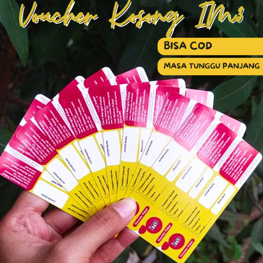 BISA COD VOUCHER IM3 KOSONG ZERO