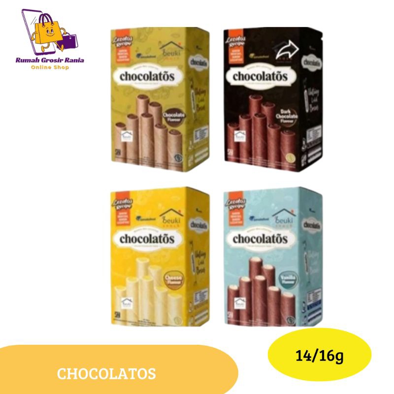 

Gery Wafer Roll Chocolato Vanilla Chocolate Original Sweet Cheese Chocolate Hazelnut 14/16g ISI 24PCS