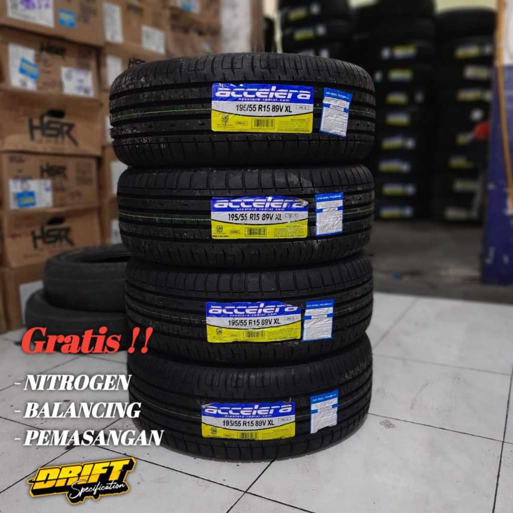 Ban Mobil Accelera 195 55 R15 PHI - R - Ban Mobil Standart 195 / 55 R15 Murah Tubeles