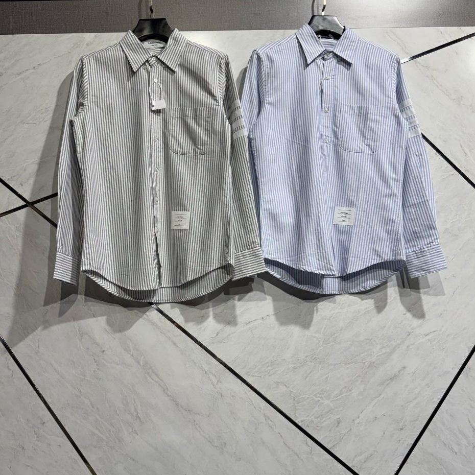 Kemeja Wanita Lengan Panjang Kemeja Garis - Garis Wanita