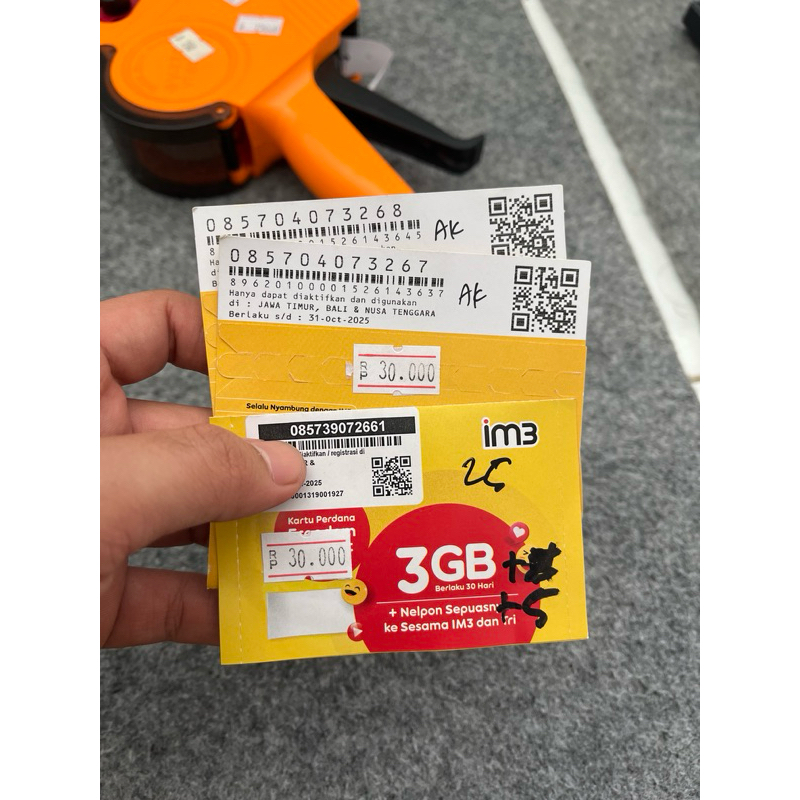 KARTU PERDANA IM3 FREEDOM INTERNET 3 GB