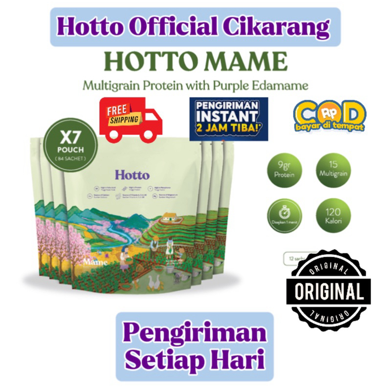 

Hotto MAME Multigrain (Meal Replacement) 7 Pouch (84sachet) Ori