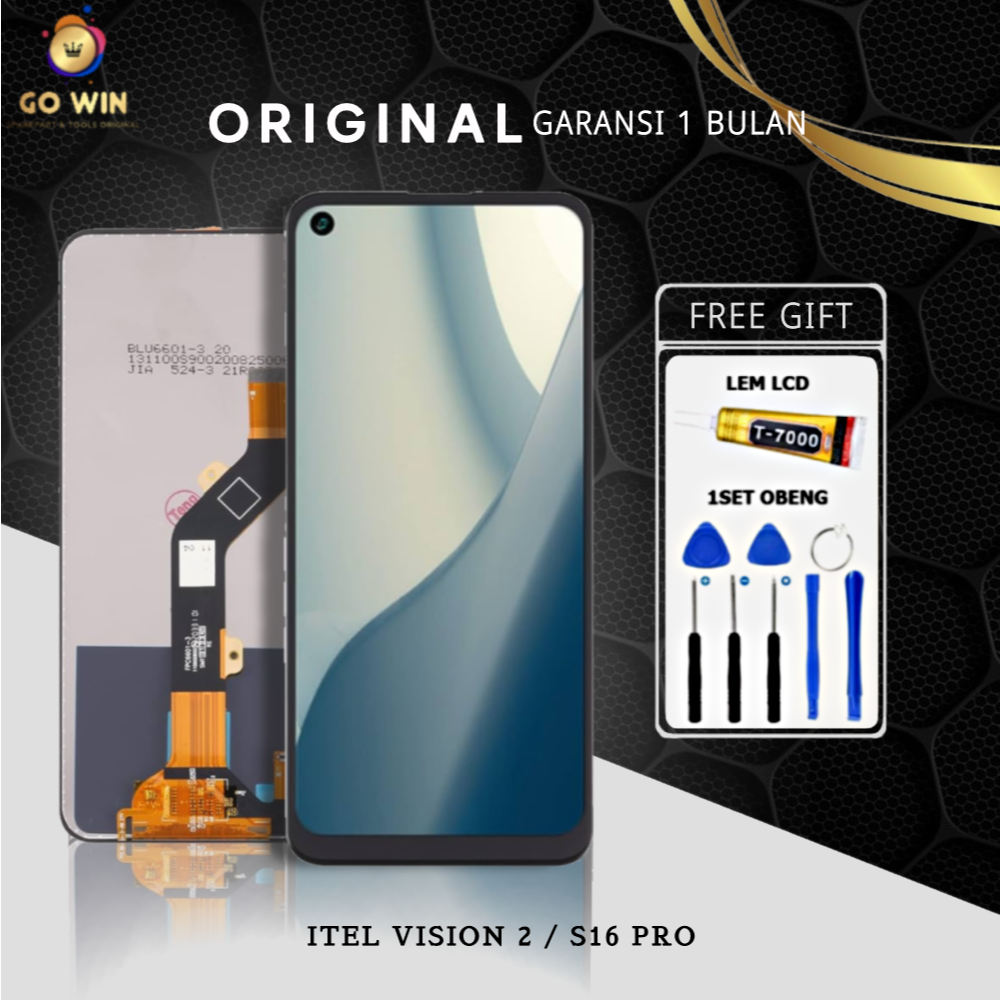 ORIGINAL LCD INFINIX ITEL VISION 2 / ITEL S16 PRO FULLSET TOUCHSCREEN