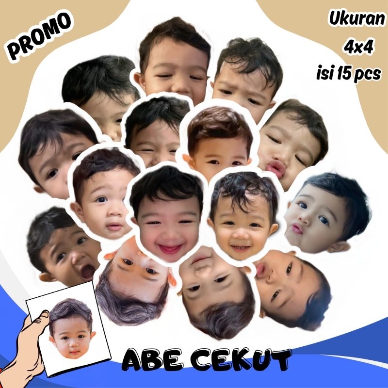 

Stiker Wajah Abe Cekut Isi 15 Pcs
