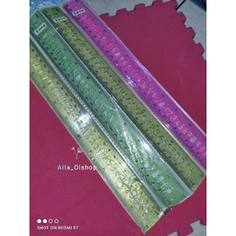 

Penggaris / Garisan 30cm Alfabet ABC Angka 123