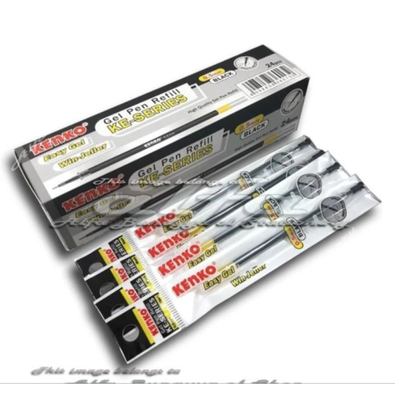 

Kenko Gel Pen Refill Easy Gel - KE Series 0,5 mm (Hitam) ISI 24PCS