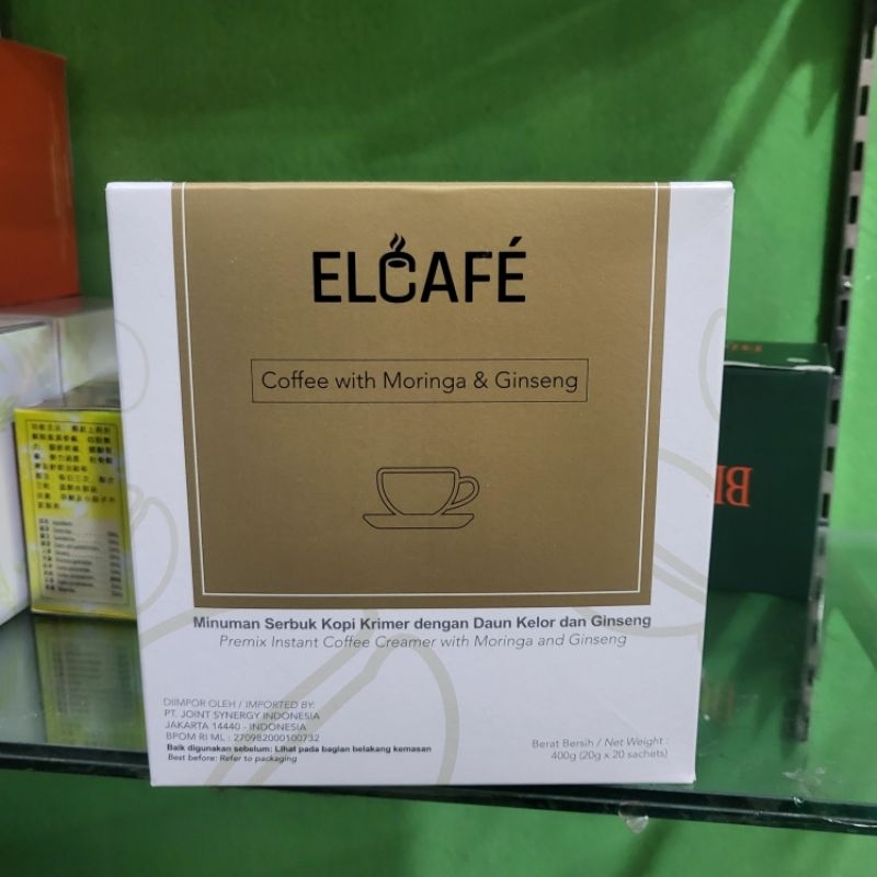 

ELCAFE COFFEE WITH MORINGA & GINSENG ISI 20 SACHET