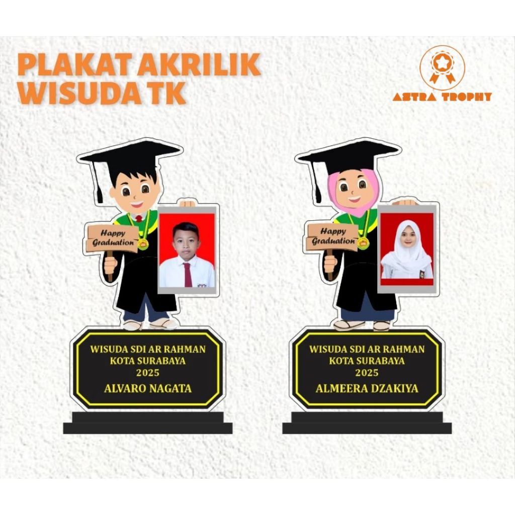 Plakat Akrilik Custom Free Custom Foto Plakat Wisuda Custom Foto