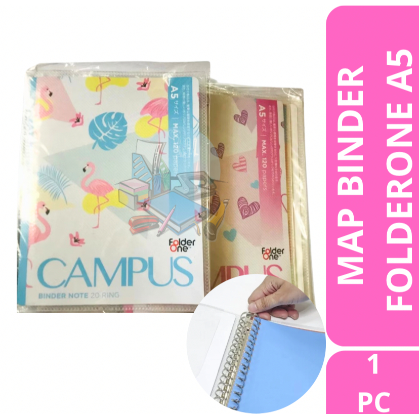 

[1 PC] Map Binder / Tempat Binder File Note Ukuran Kecil A5 Motif Animal Murah Folderone