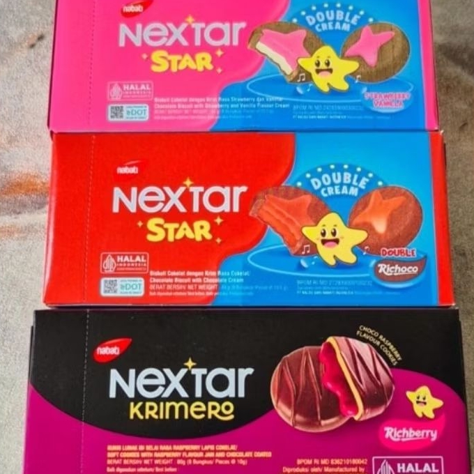 

Nextar Star Biskuit 84 g x 3pcs Mix Rasa NEXTAR Choco Brownies 8 x 11,25 g