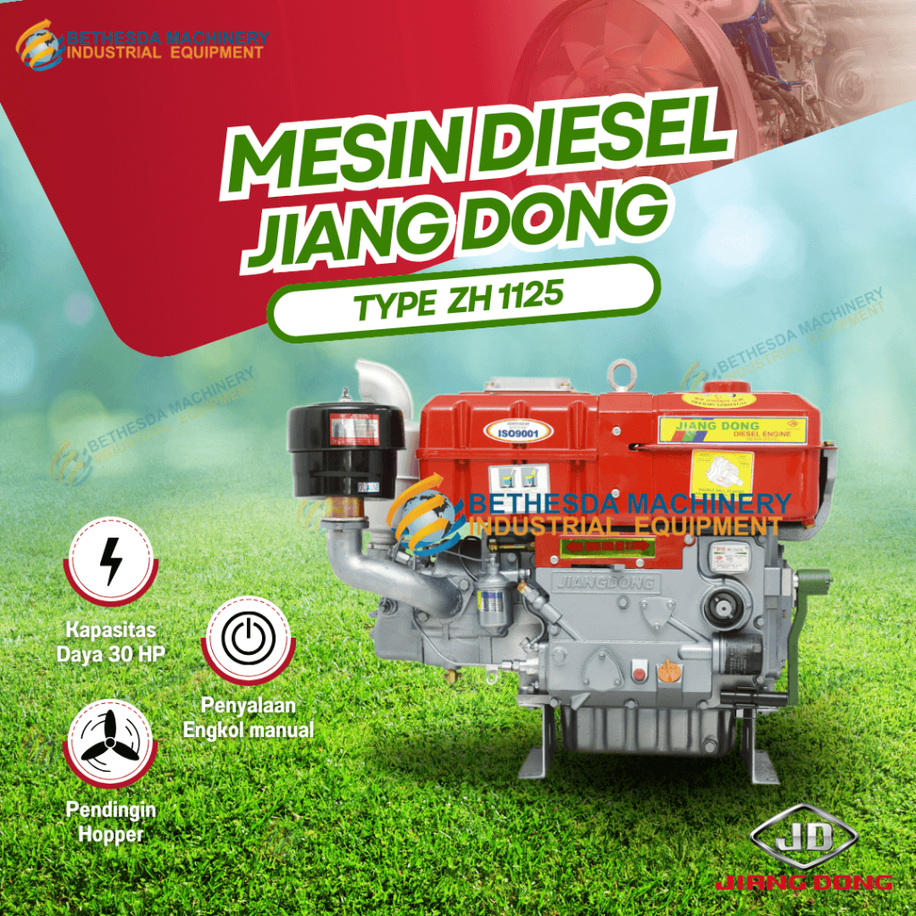 Mesin Penggerak 30 HP - Diesel Jiang dong ZH 1125 TT 30PK Hopper
