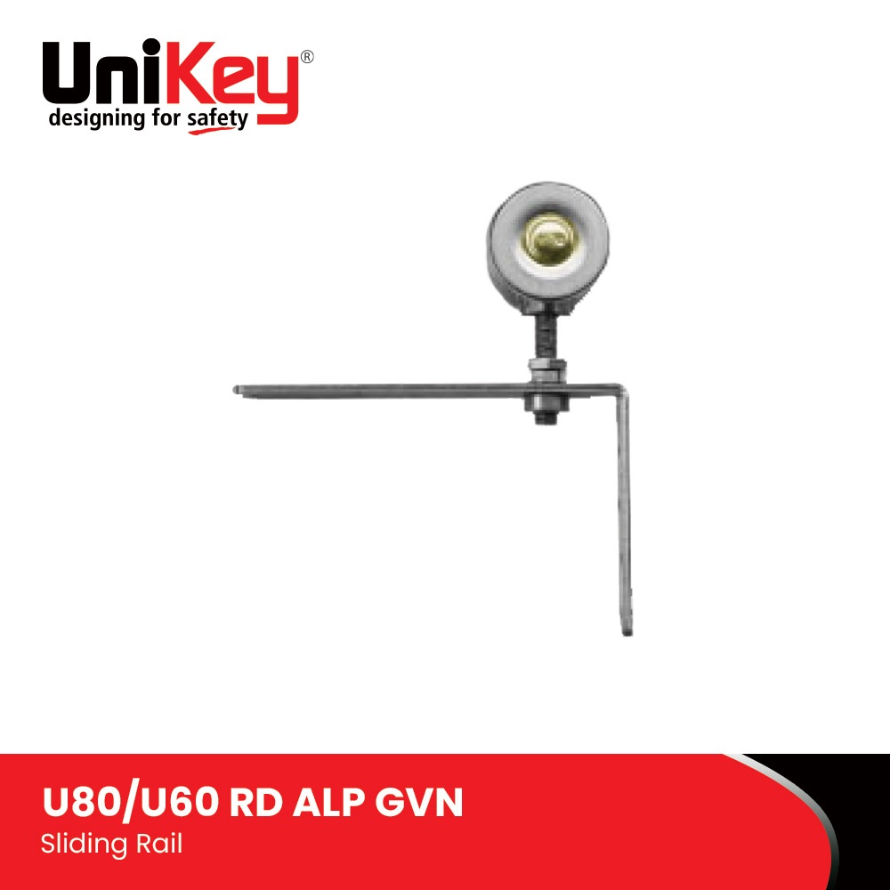 UniKey Sliding Rail System Roda Atas Lipat Pinggir U80/U60-RD ALP GVN