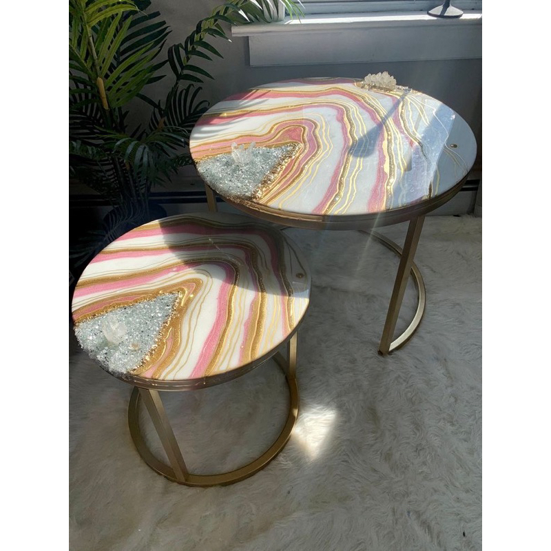 Meja ikea resin meja minimalis meja geodestone