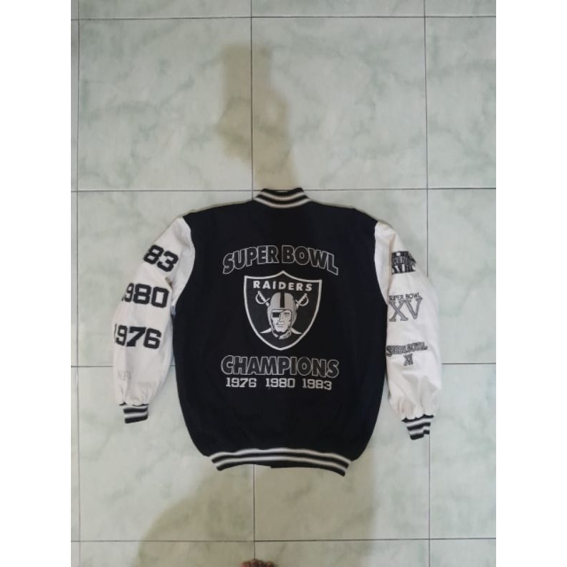 jual jaket varsity NFL Raiders
