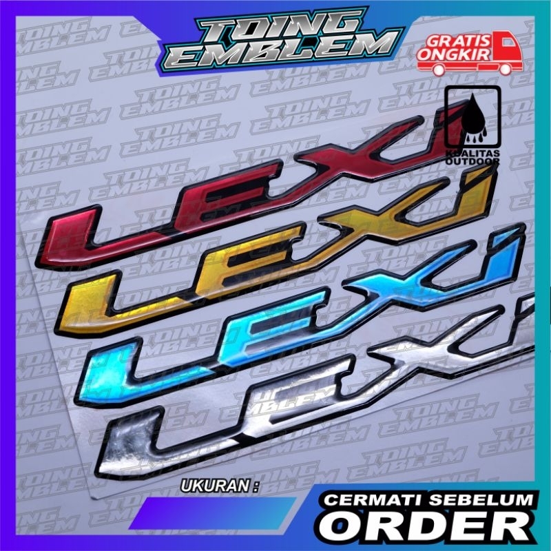 emblem Yamaha Lexi/emblem timbul Yamaha lexi/emblem Titanium lexi/ emblem Yamaha lexi