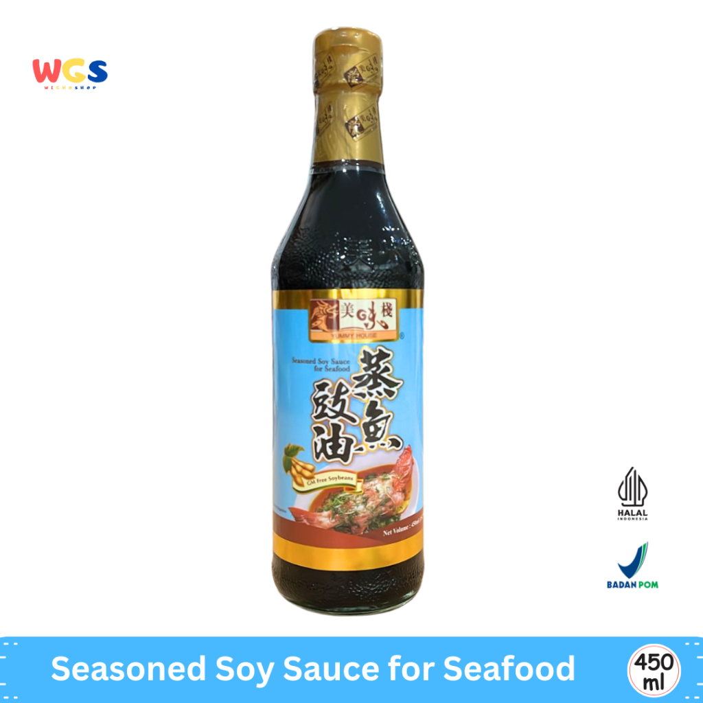 

Yummy House Seasoned Soy Sauce for Seafood 450ml – Saus Kedelai Rasa Gurih untuk Makanan Laut